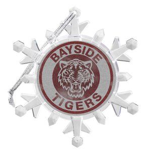 BAYSIDE TIGERS Saved By The Bell Snowflake Lit Holiday Christmas Tree Ornament
